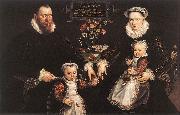 VOS, Marten de Portrait of Antonius Anselmus, His Wife and Their Children wr china oil painting reproduction